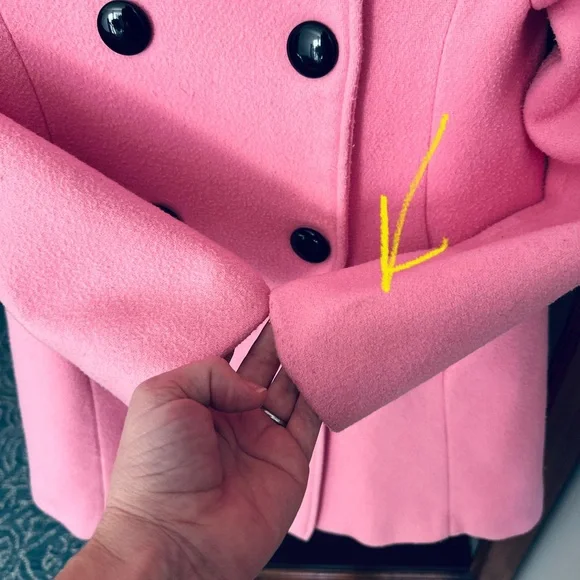Kate Spade New York Girls Coat Pink Bow Coat